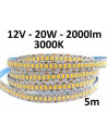 12V LED juosta - 20W - 3000K -180smd - 5 metrų ritė
