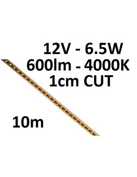 10m LED juosta 12V 6.5W 4000K IP20 internetu | Luxon.lt
