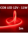 Raudona COB LED juosta 12V 11W 5 metrai internetu | Luxon.lt