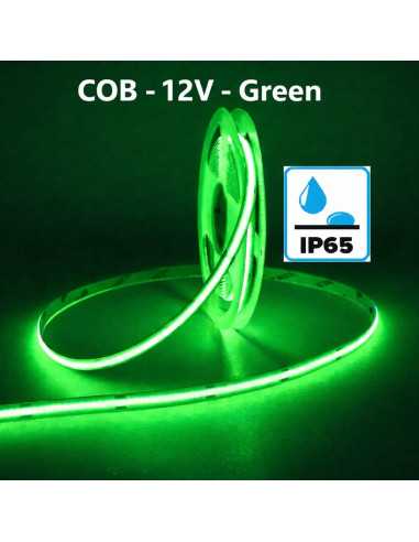 Žalia(Green) COB LED juosta 12V - 10W - IP65
