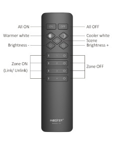 Pultelis iki 4 zonų vienos spalvos LED valdymui C1-white 2