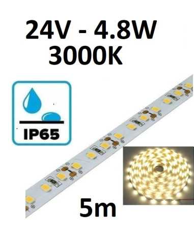 24V-4.8W-3000K-IP65 - 5 metrai