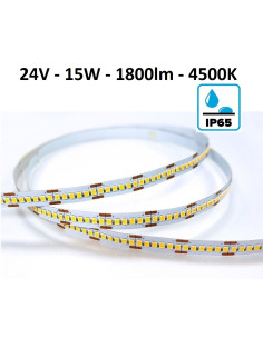 LED juosta Premium 24V - 15W - 4500K - 180smd - IP65