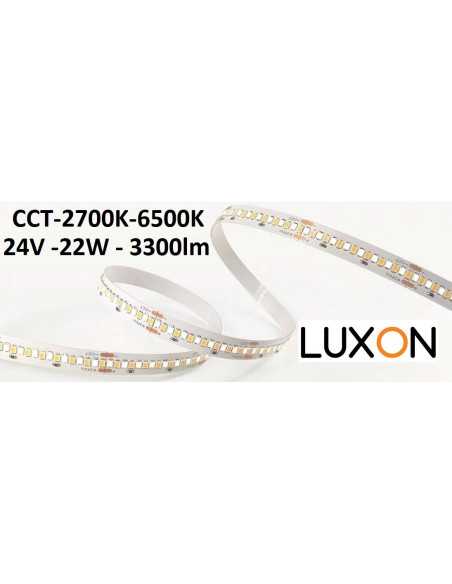 24V - CCT LED juosta - 22W - 2700K - 6500K - 224 SMD