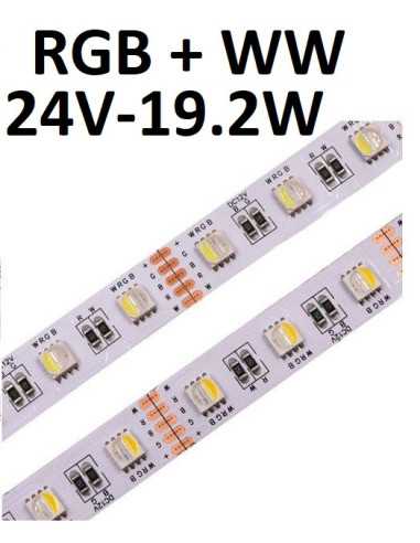 RGB+WW - 24V - 19.2W - IP20