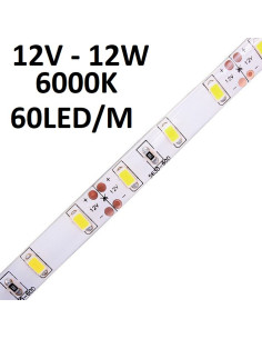 LED juostelė 5630 -12V - 12W - 60Leds - 6000K - IP20