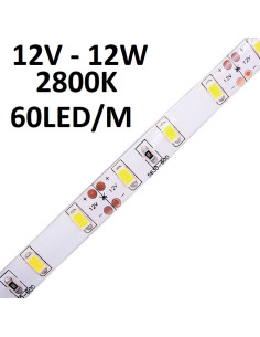 LED juostelė 5630 -12V - 12W - 60Leds - 2800K - IP20