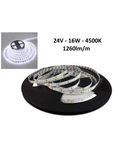 16W - IP20 - 24V LED juostelė 5630 - 4500K