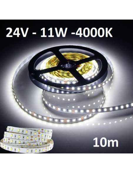 24V LED juosta - 11W  - 4000K Ra90 - 10 metrų ritė