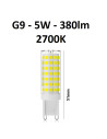 G9 LED lemputė 5W - 380lm - 2700K