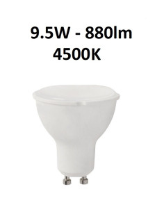 GU10 - 9.5W - 880lm - 4500K LED lemputė
