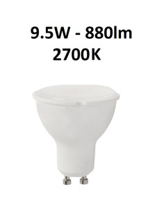 GU10 - 9.5W - 880lm - 2700K LED lemputė