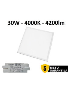 LED panelė armstrong luboms - 30W - 4200lm - 4000K - Garantija 5 metai