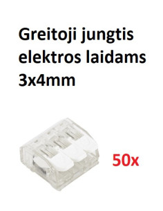 Greitoji jungtis laidams 0,2 x 4mm 32A – 50 vnt.