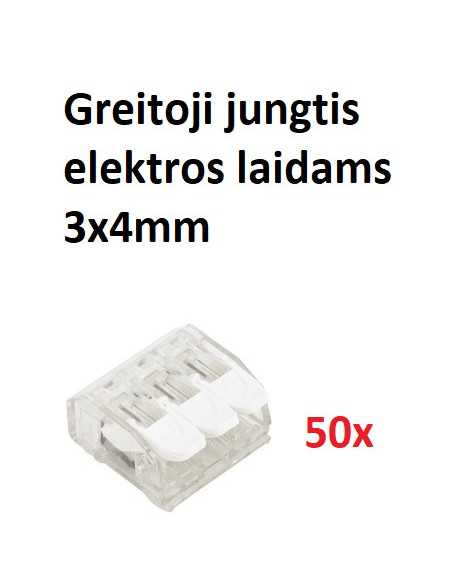 Greitoji jungtis laidams 0,2 x 4mm 32A – 50 vnt.