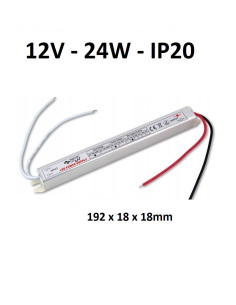 Ypač siauras 24W - 12V - LED maitinimo šaltinis