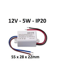 LED maitinimo šaltinis 12V - 5W - IP20
