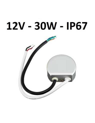 LED maitinimo šaltinis į rozetės dėžutę 12V-30W - IP67