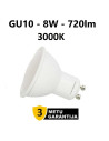 GU10 - 8W - 720lm LED lemputė 3000K