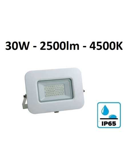 LED prožektorius baltas 30W - 4500K - 2500lm - IP65 internetu | Luxon.lt