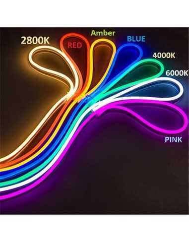 LED juosta NEON FLEX 24V - Raudona - IP67