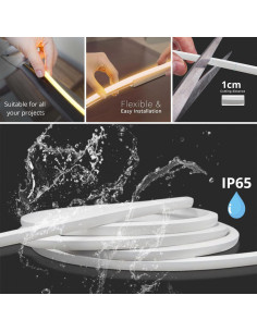 LED NEON FLEX 220V oranžinė IP67 internetu | Luxon.lt 2