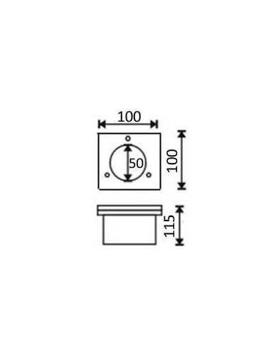Grindinis LED lauko šviestuvas - Lumi Ground-K