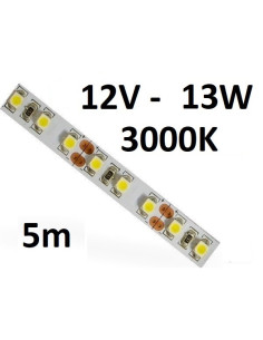 LED juosta 12V - 13W - 3000K - IP20 - 5 metrai