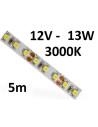 LED juosta 12V - 13W - 3000K - IP20 - 5 metrai