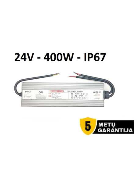 Profesionalus LED maitinimo šaltinis  24V - 400W - IP67