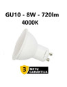 GU10 - 8W - 720lm LED lemputė 4000K