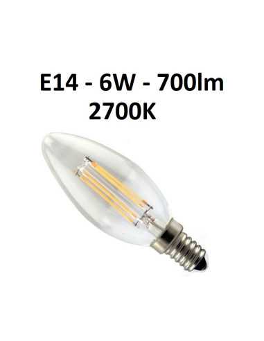 LED lemputė E14 - 6W - 700lm  Ø 35mm