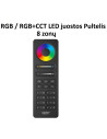 8 zonu RGB / RGB+CCT LED juostos Pultelis C8 juodas