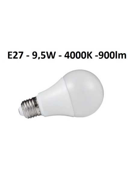LED lemputė E27 - 9,5W - 4000K - 900lm