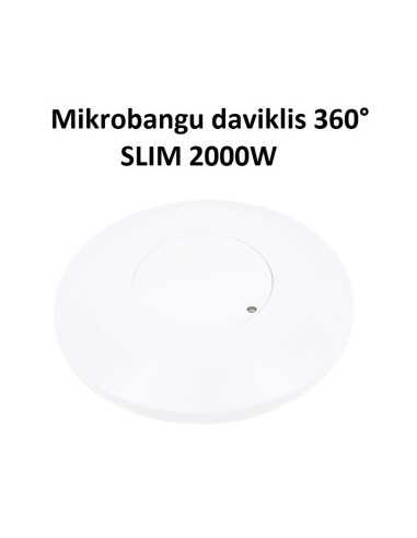 Primontuojamas plonas mikrobangu daviklis 360° SLIM 2000W