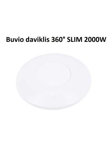 Primontuojamas plonas buvio daviklis 360° SLIM 2000W