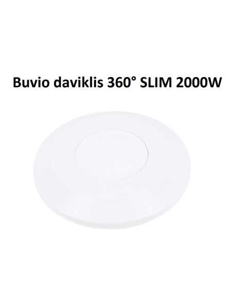 Primontuojamas plonas buvio daviklis 360° SLIM 2000W