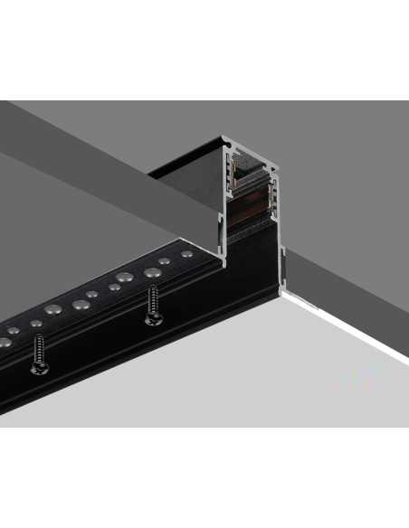 Priglaistomas magnetinis bėgelis juodas - TR20 - 200cm internetu | Luxon.lt
