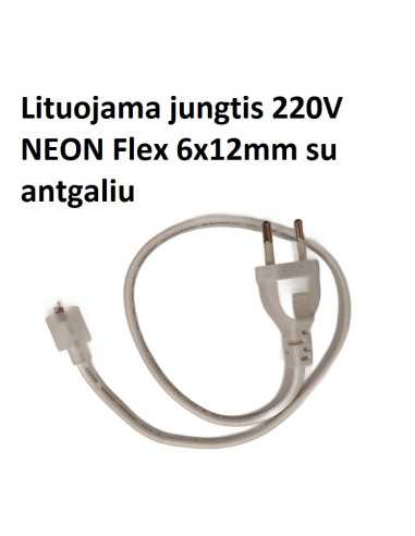 Lituojama jungtis 220V NEON Flex su antgaliu 6x12mm internetu | Luxon.lt