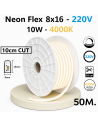 50m x NEON FLNEX LED juosta 220V - 10W - 4000K - 10cm CUT