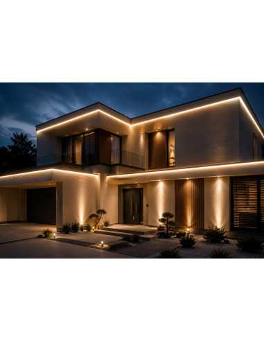 50m 220V COB LED juosta - 10W - 4000K - IP67 -white head internetu | Luxon.lt