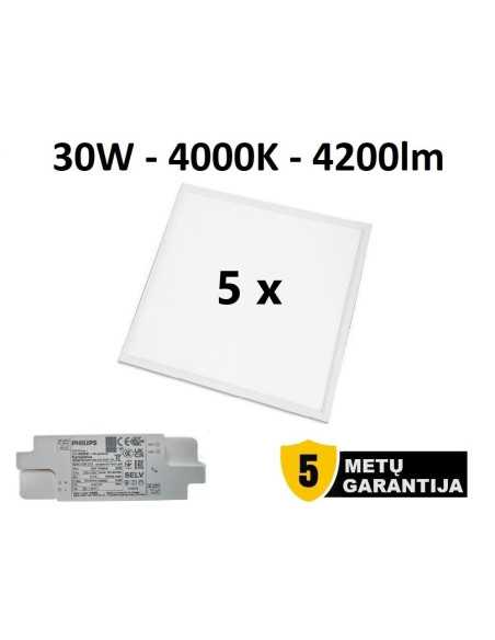 DĖŽĖ x LED panelė armstrong luboms - 30W - 4200lm - 4000K - Garantija 5 metai internetu | Luxon.lt
