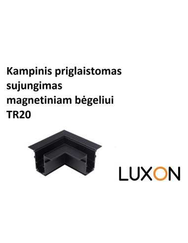 Kampinis priglaistomas sujungimas magnetiniam bėgeliui TR20