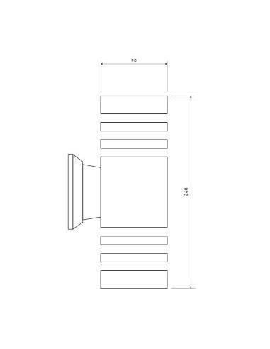 Sieninis LED lauko šviestuvas - Lumi RING
