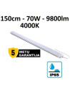 TRI-PROOF hermetinis šviestuvas 150cm - 70W - 9800lm - 4000K - IP65 - IK08
