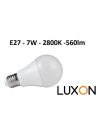 E27 - 7W - 560lm - 2800K LED lemputė