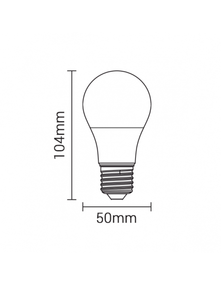 E27 - 7W - 560lm