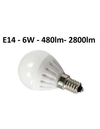 E14 - 6W - 2800K - 480lm LED lemputė