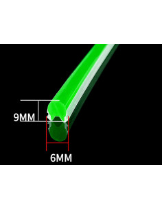 Silikoninis  uždengimas LED juostelėi GREEN