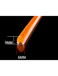 Silikoninis  uždengimas LED juostelėi ORANGE